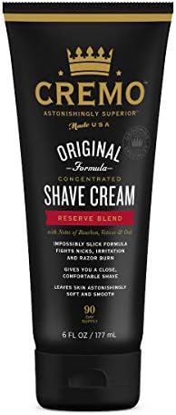 Cremo Barber Grade Reserve Blend Shave Cream (Крем) for Cuts and Razor Burn, 6 Fl Oz Cremo