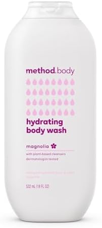 Method Body Wash, Hydrating Magnolia, Paraben and Phthalate Free, 18 oz (Pack of 1) Method