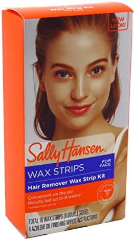 Sally Hansen Hair Remover Wax Strip Kit For Face (Pack of 2) Sally Hansen