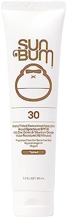 Sun Bum Mineral SPF 30 Tinted Sunscreen Face Lotion | Vegan and Hawaii 104 Act Compliant (Octinoxate & Oxybenzone Free) Broad Spectrum Natural Sunscreen with UVA/UVB Protection | 1.7 oz Sun Bum