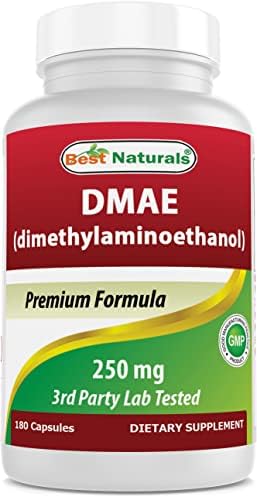 Best Naturals DMAE Supplement 250 mg 180 Capsules (Капсулы) - Dimethylaminoethanol Bitartrate Best Naturals