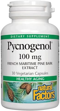 Natural Factors, Pycnogenol 100 mg, Antioxidant Support for Healthy Aging, 30 Capsules (Капсулы) Natural Factors