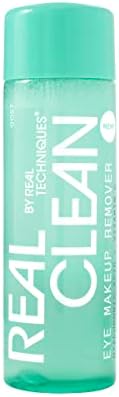 Real Techniques Real Clean In-The-Clear Eye Makeup Remover, Gentle Liquid Makeup Remover, Skin Repair Ingredients, Hyaluronic Acid & Vitamin C, Vegan & Cruelty-Free, 4 fl.oz./110 mL Bottle Real Techniques