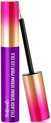 VieBeauti Premium Eyelash Growth Serum: Lash Enhancing Serum with Advanced Formula to Boost Longer Fuller and Thicker Luscious Lashes 0.1 Fl. Oz., Purple VieBeauti