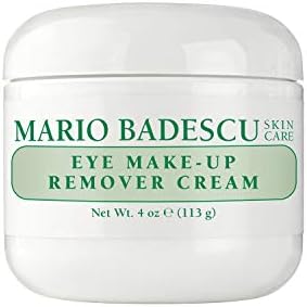 Mario Badescu Eye Makeup Remover Cream - Gentle, Non-Irritating Gel-Cream Waterproof Liner and Mascara Remover - Safe for Contact Lens Wearer - Vegan Skin Care Makeup Cleanser Mario Badescu