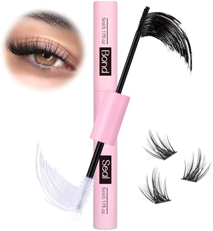 Bond and Seal Lash Glue Strong Hold Lash Cluster Glue 2 in 1 Lash Bond and Seal Waterproof Long Lasting Cluster Lash Glue by Ruairie Ruairie