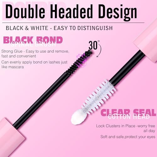 Bond and Seal Lash Glue Strong Hold Lash Cluster Glue 2 in 1 Lash Bond and Seal Waterproof Long Lasting Cluster Lash Glue by Ruairie Ruairie