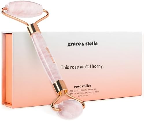 Grace & Stella Rose Quartz Face Roller (Pack of 1) Grace & Stella