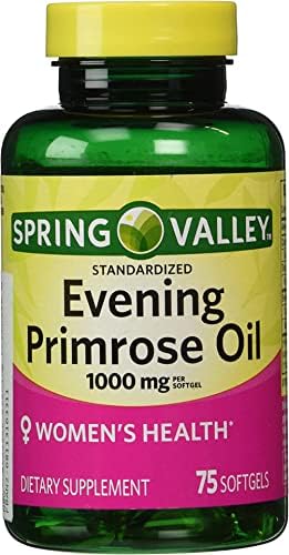 Spring Valley Women's Health Evening Primrose Oil Softgels (Мягкие капсулы), 1000mg, 75 Count Generic