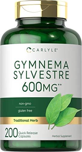 Carlyle Gymnema Sylvestre Capsules (Капсулы) | 600mg | 200 Count | Non-GMO and Gluten Free Supplement Carlyle