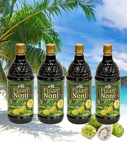 High Potency NONI Fruit Juice (4 Pack) 1 Liter Bottles | Helps Support Your Immune System | A Powerful Health Benefits | Fijian Noni® Generic