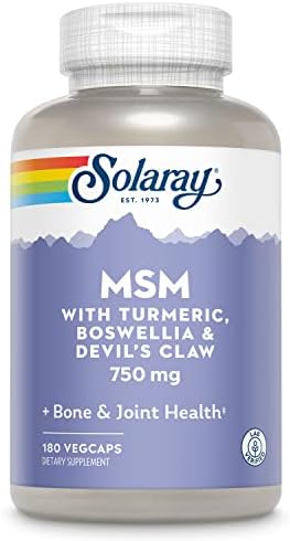 SOLARAY MSM | 180 ct 750 mg Solaray