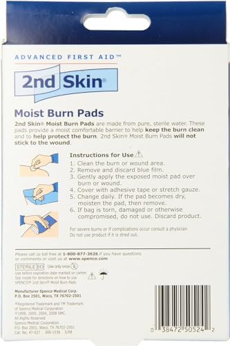 2nd Skin Moist Burn Pads 3"x4" Spenco