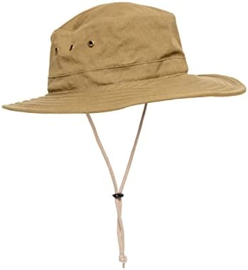 Insect Shield Unisex Brim Hat for Protection from Bugs and Insects, 100% Cotton Canvas with Adjustable Straps, One Size Insect Shield