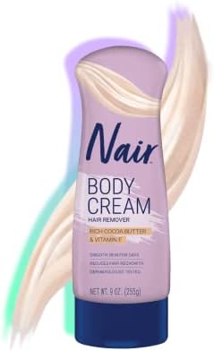 Nair Hair Remover Lotion Cocoa Butter & Vitamin-E 9 Ounce (266ml) (2 Pack) Nair