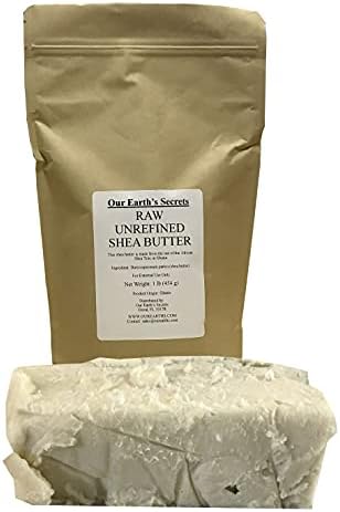 Our Earth's Secrets Ivory Raw Unrefined Shea Butter Top Grade, 1 Pound Our Earth's Secrets