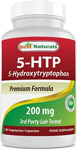 Best Naturals 5-HTP 200 mg 120 Vegetarian Capsules (Вегетарианские капсулы) Best Naturals