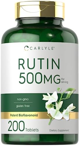 Carlyle Rutin Supplement 500mg | 200 Tablets (Таблетки) | Vegetarian, Non-GMO, Gluten Free Carlyle