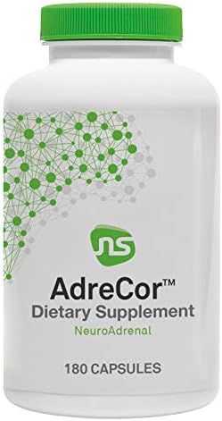 NeuroScience AdreCor - Adrenal Support & Energy Supplement with Rhodiola Rosea, Vitamin B6 & Green Tea Extract - Helps Reduce Fatigue & Brain Fog, Promotes Mood & Stress Management (180 Capsules (Капсулы)) NeuroScience