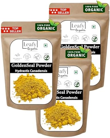 Goldenseal Root Powder (Порошок) - 10.5 oz (Унции)(300Gram) Pure Natural Goldenseal Root Powder Supplement Leafy Organic