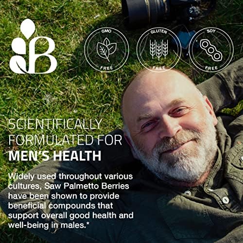 Bronson Saw Palmetto 1000 MG per Serving (Порция) Extra Strength Supports Healthy Prostate Function & Urinary Health Support - Non GMO, 100 Vegetarian Capsules (Вегетарианские капсулы) Bronson