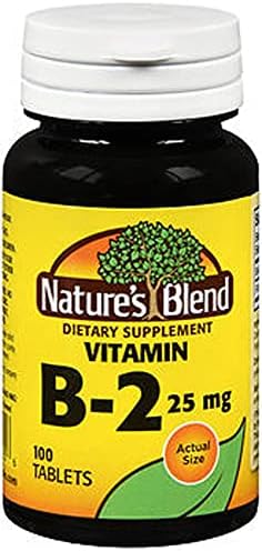 Nature's Blend Vitamin B-2 25 mg 100 Tablets (Таблетки) Nature's Blend