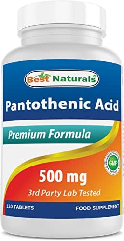 Best Naturals Pantothenic Acid 500 mg 120 Tablets (Таблетки) Best Naturals