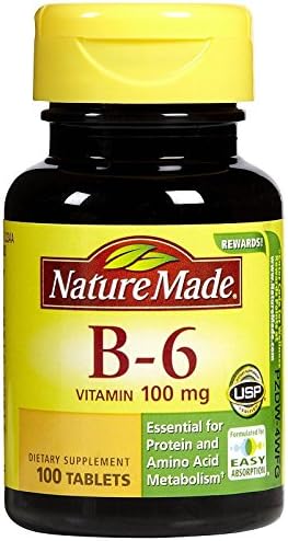 Nature Made Vitamin B6 100 mg Tabs, 100 ct Nature Made