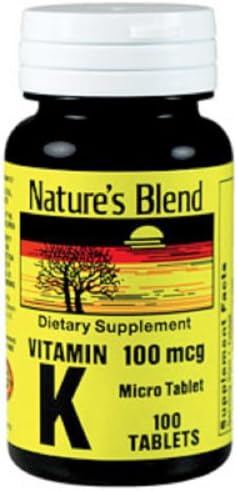 Nature's Blend Vitamin K 100Mcg Tablets (Таблетки) 100 Ct Nature's Blend