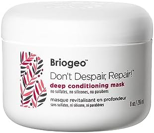 Briogeo Don't Despair, Repair! Deep Conditioning Mask, Deep Conditioner for Dry Damaged or Color Treated Hair, Prevent Future Breakage, Protein Mask for Stronger Hair, Vegan, Cruelty-Free Briogeo