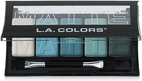 L.A. COLORS 5 Color Matte Eyeshadow, Black Lace, 0.08 Oz L.A. COLORS