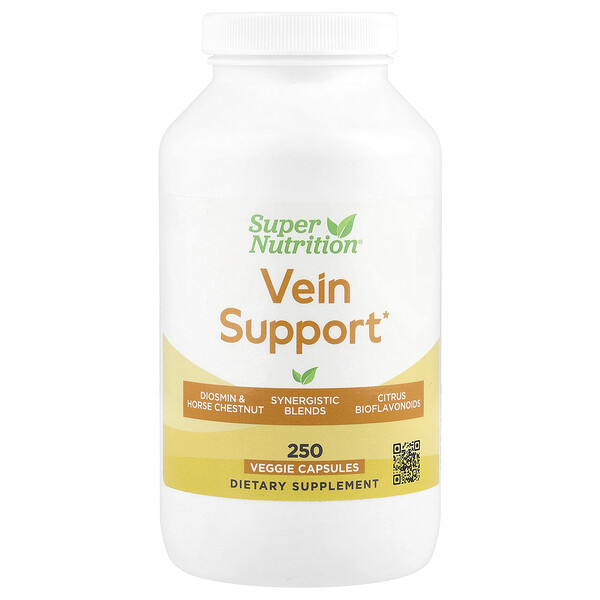 Vein Support, 250 Veggie Capsules (Капсулы на растительной основе) Super Nutrition