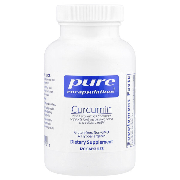 Curcumin, 120 Capsules (Капсулы) Pure Encapsulations