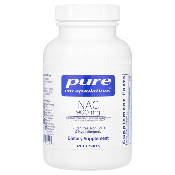 NAC, 900 mg, 120 Capsules (Капсулы) Pure Encapsulations