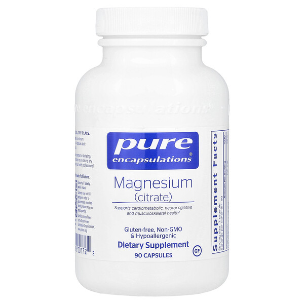 Magnesium (Citrate) , 90 Capsules (Капсулы) Pure Encapsulations