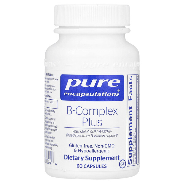 B-Complex Plus, 60 Capsules (Капсулы) Pure Encapsulations