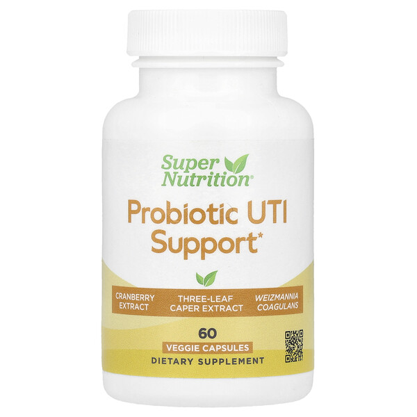 Probiotic UTI Support, 60 Veggie Capsules (Капсулы на растительной основе) Super Nutrition