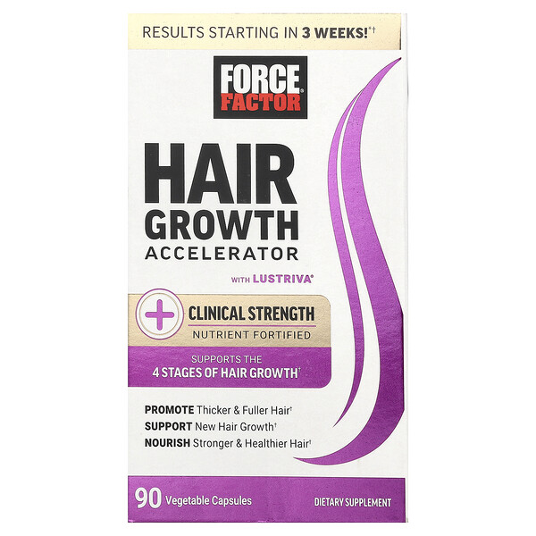 Hair Growth Accelerator, 90 Vegetable Capsules (Растительные капсулы) Force Factor