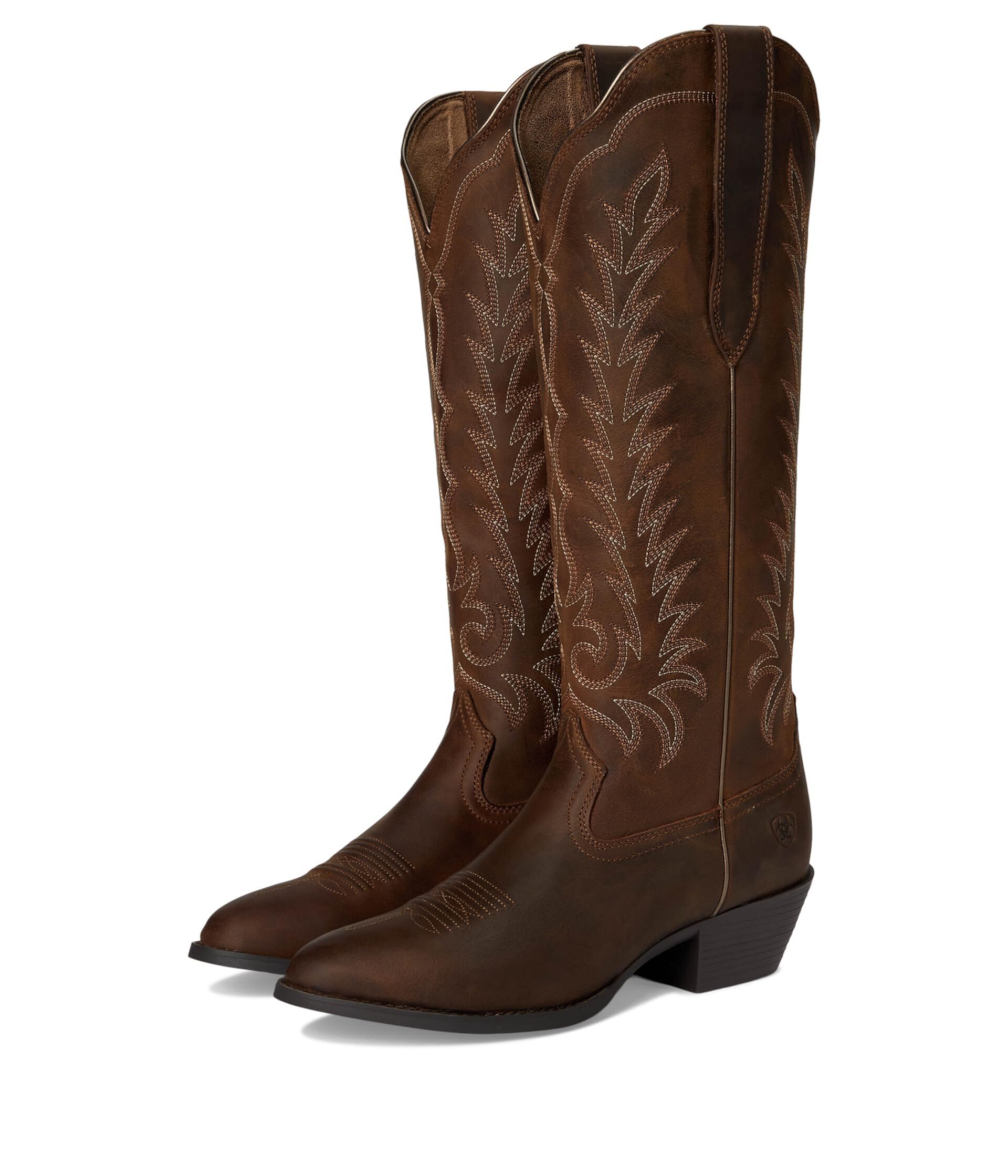 Женские Ковбойские сапоги Ariat Heritage R Toe Tall Stretchfit Ariat