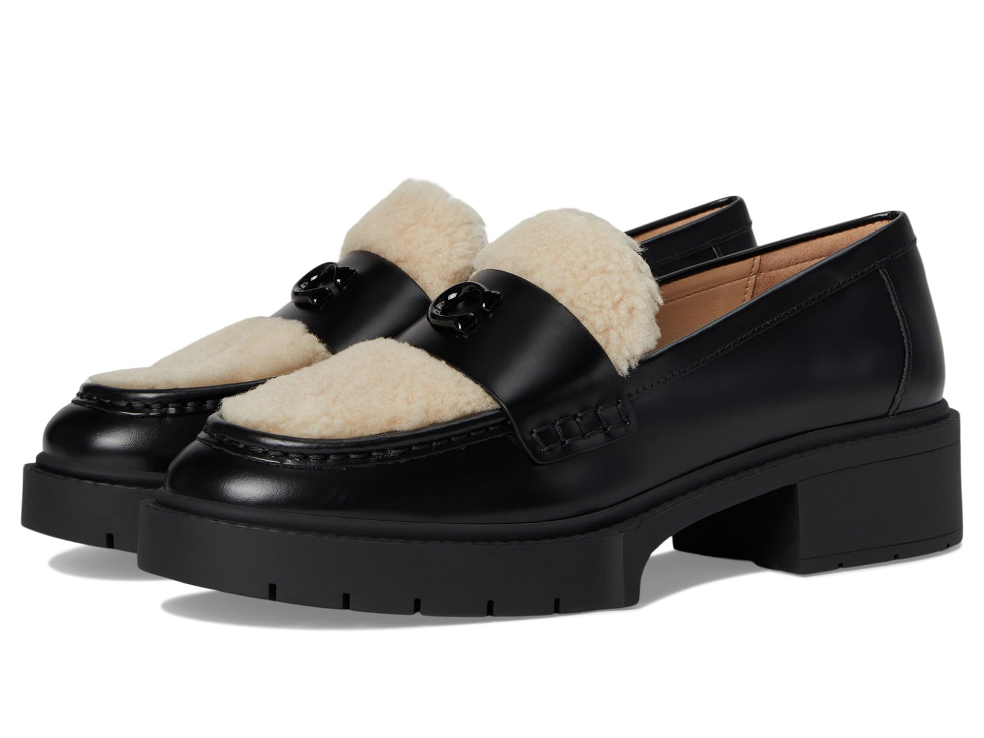 Leah Shearling Loafer Coach