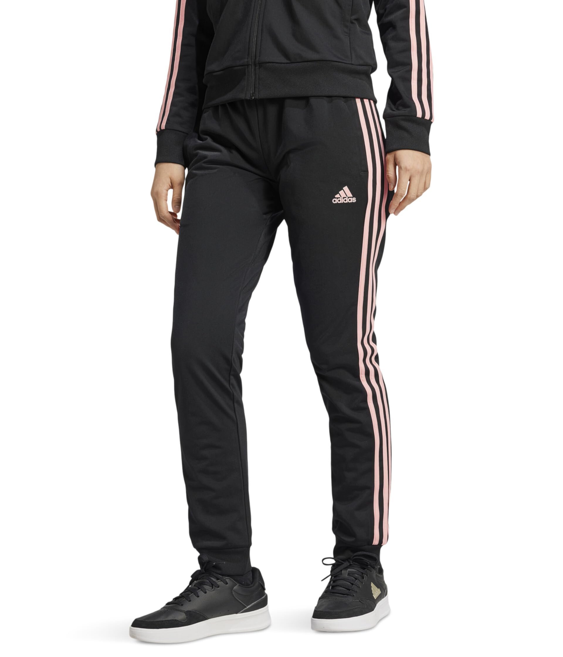 Женские Брюки Adidas Primegreen Essentials Warm-Up Slim Tapered 3-Stripes Adidas