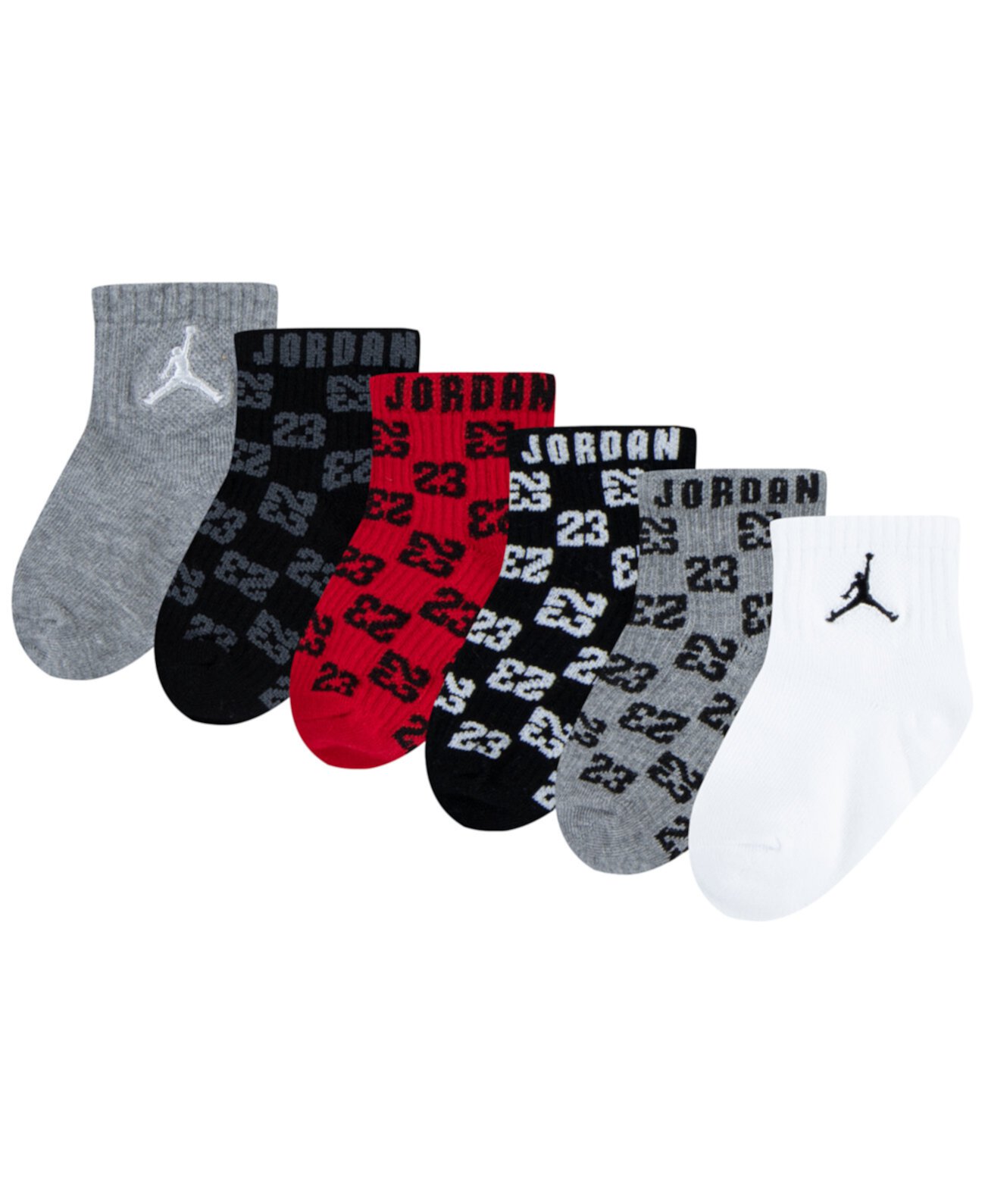 Унисекс Детские носки Jordan Baby Monogram 6-Pack Jordan