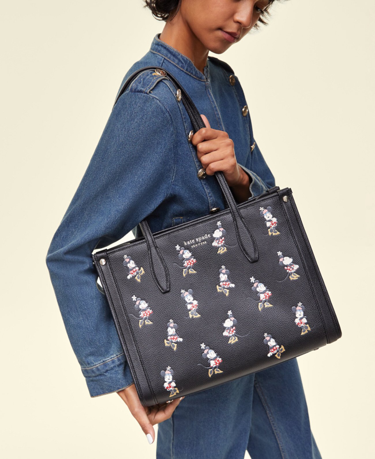 Сумка через плечо Kate Spade New York Minnie Mouse Medium Market Tote Kate Spade New York