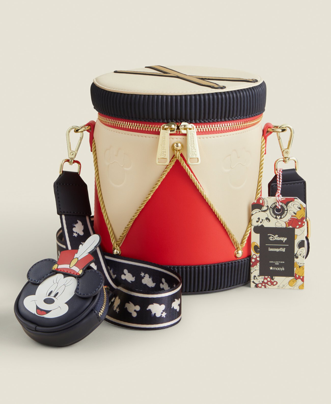 Сумка кросс-боди Loungefly Disney | Macy's Minnie Majorette Drum Loungefly