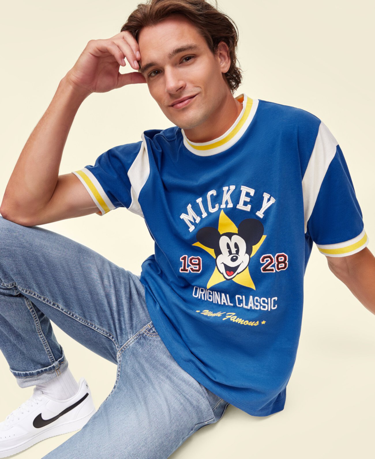  Футболка Disney | Macy's Vintage Varsity Mickey Disney | Macy's