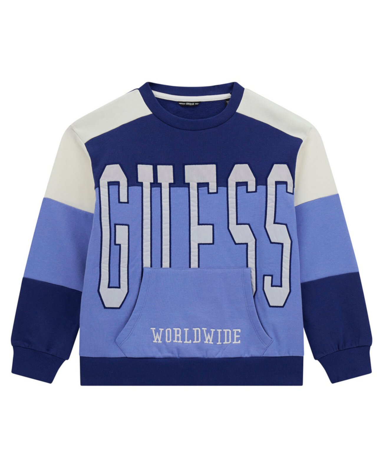 Мужская Толстовка GUESS Big Boy с Вышитым Логотипом и Передним Карманом GUESS