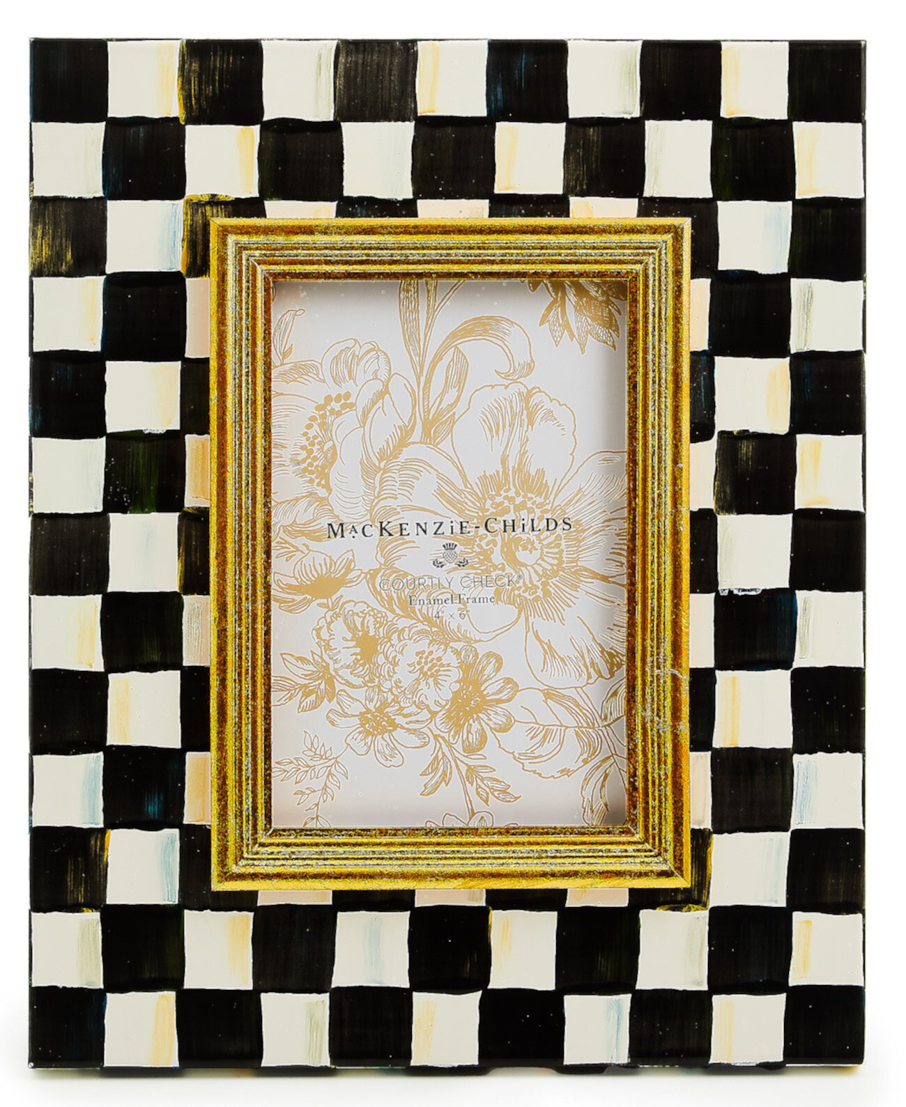 Courtly Check 4" x 6" Picture Frame MacKenzie-Childs