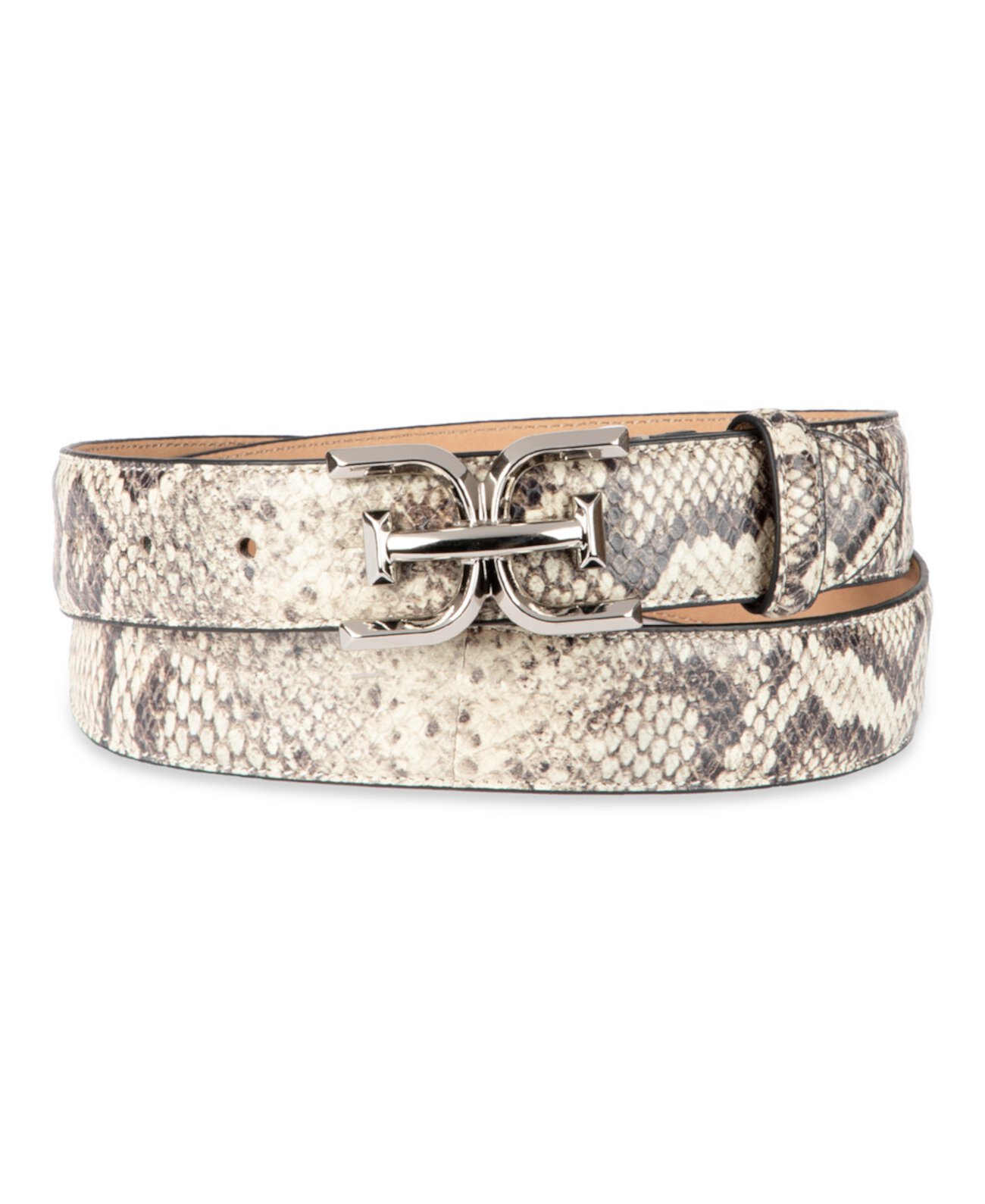 Women's Double-E Plaque Buckle Exotic Print Belt Sam Edelman