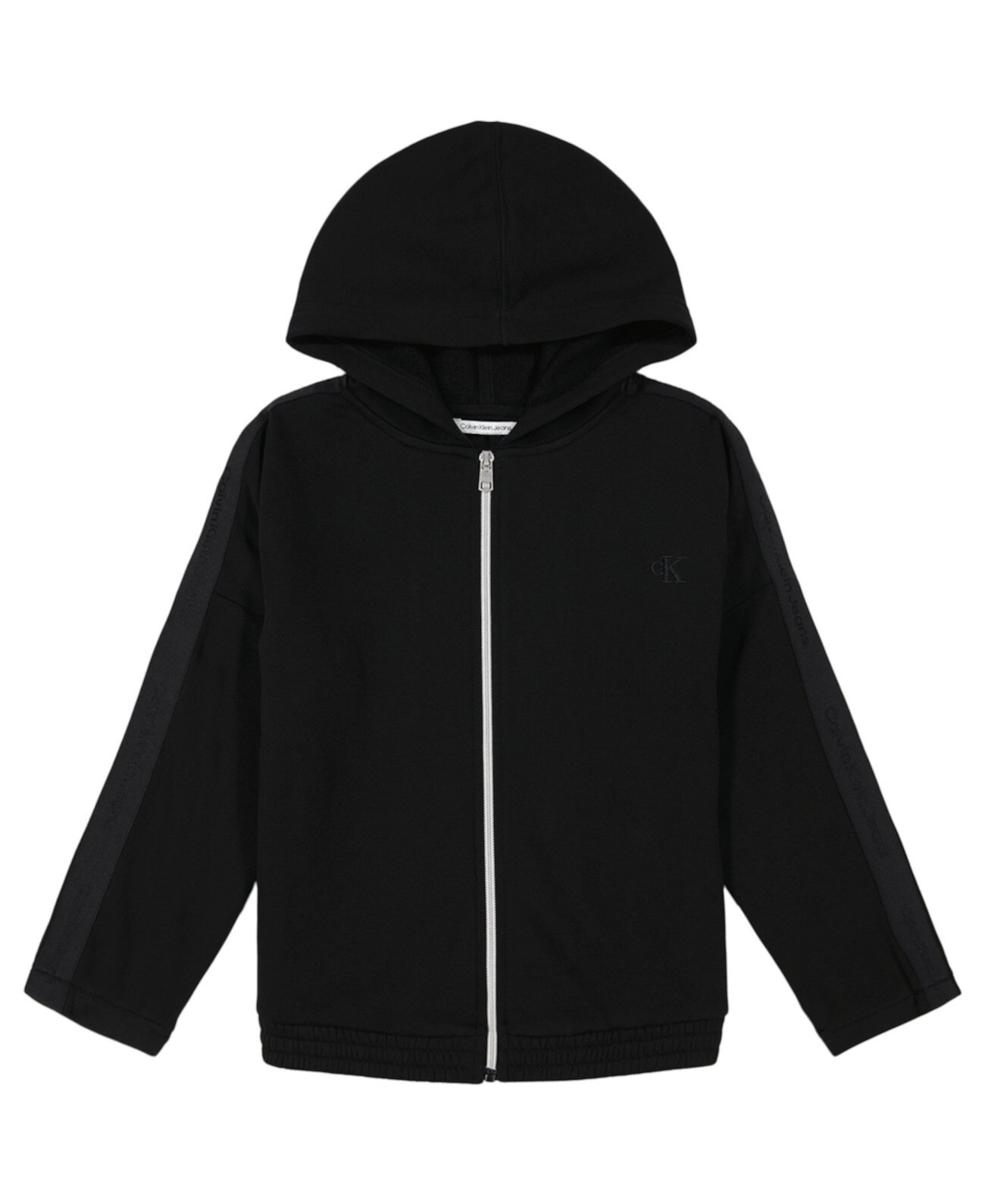 Детские толстовки и свитеры на молнии Calvin Klein Big Girls Shimmer Zip Hoodie Calvin Klein