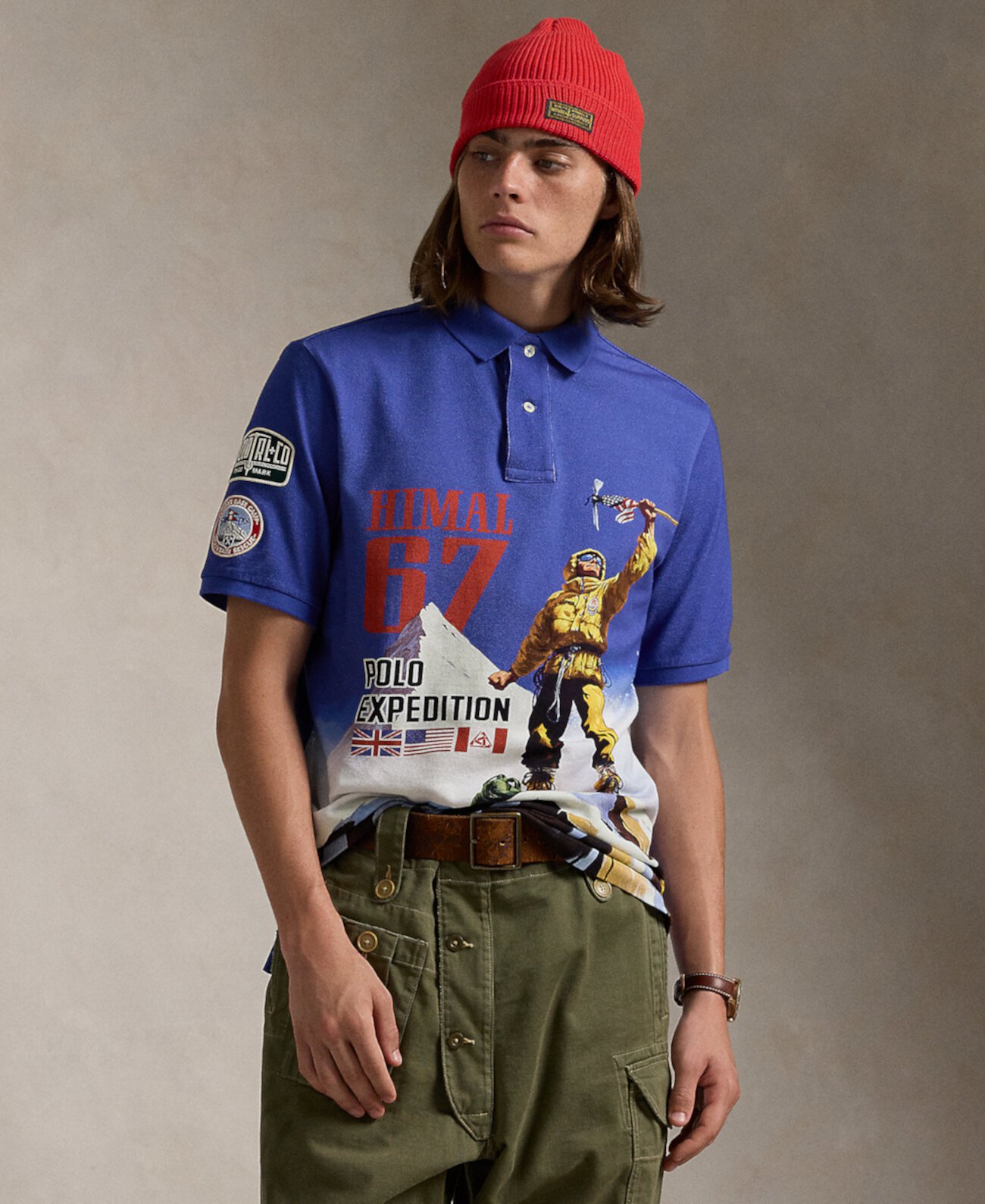 Мужская Поло рубашка Polo Ralph Lauren Classic-Fit Mesh Graphic Polo Ralph Lauren